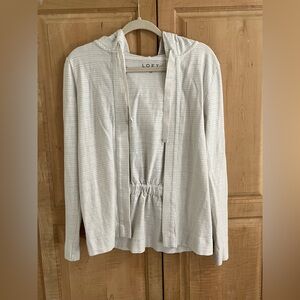 LOFT Hooded Sweater Jacket Sz XS
